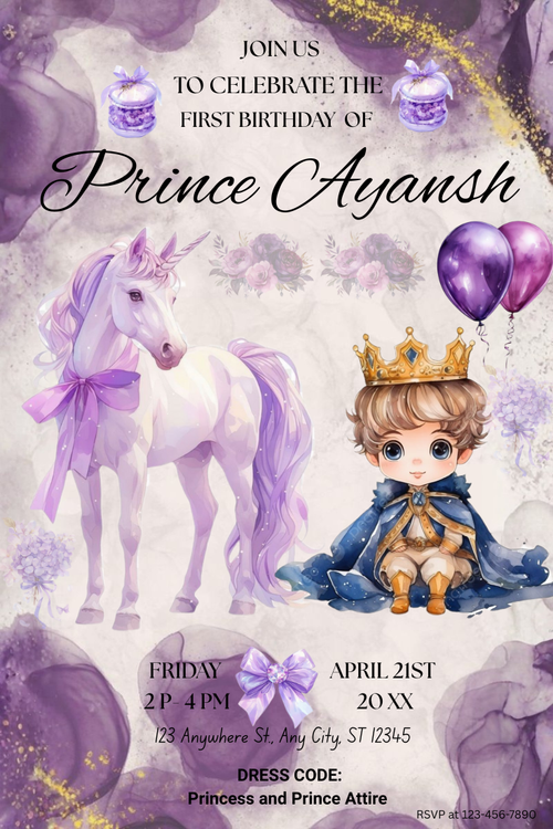 Boy’s Birthday Party Invitation Template