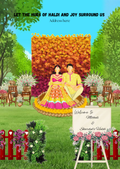 Floral Haldi Ceremony Invitation Template